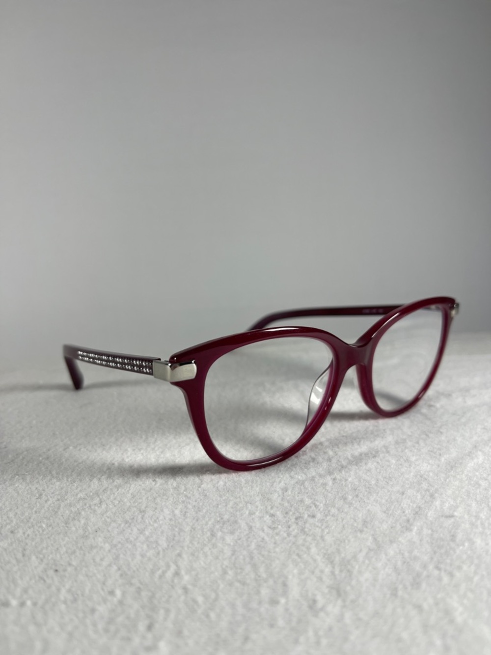 Jimmy Choo Burgundy Cat-Eye Women's Eyeglasses